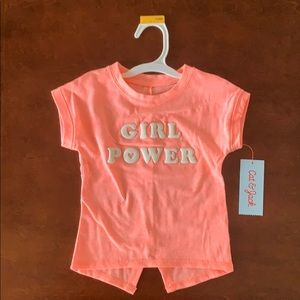 Cat & Jack Girl Power T-shirt 12M infant girl